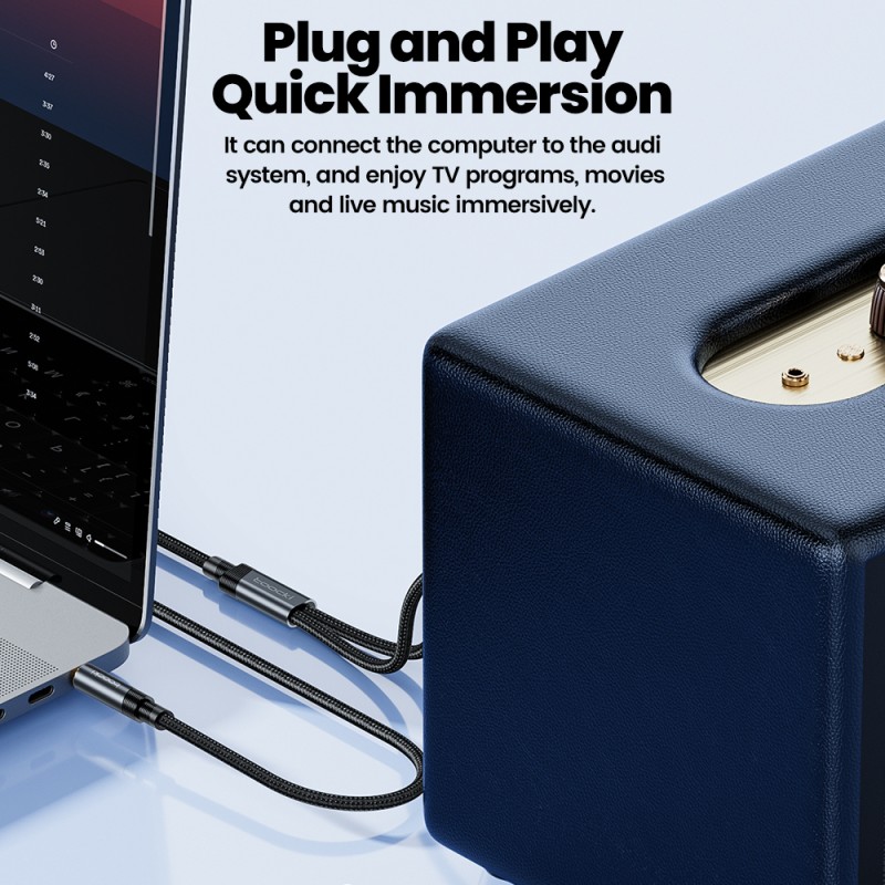 Audio Adapter Factory - RCA to Aux HiFi Sound