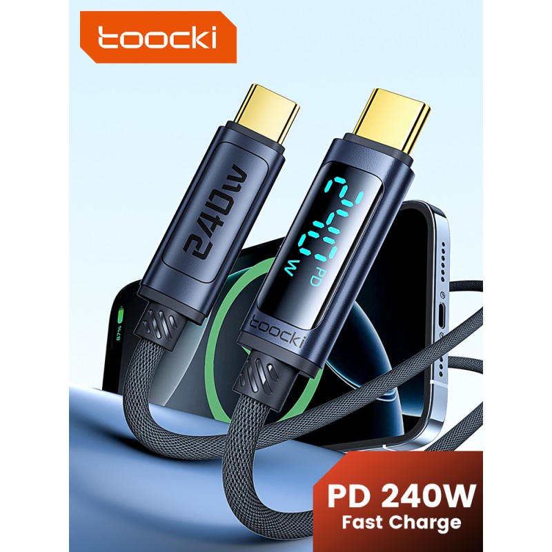 USB Cable Manufacturer - 240W Zinc Alloy Braided Cable