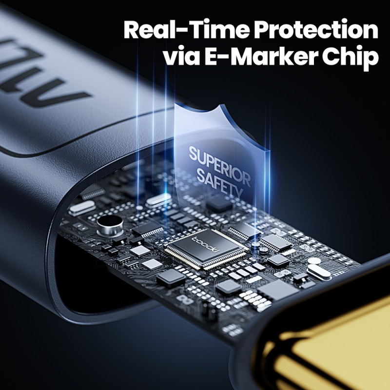 USB Cable Manufacturer - 240W Zinc Alloy Braided Cable