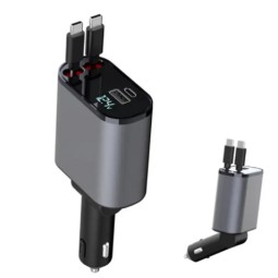 Car Charger Supplier - OEM 4-in-1 Retractable Charger