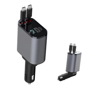 Car Charger Supplier - OEM 4-in-1 Retractable Charger