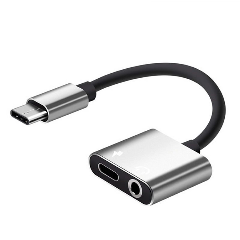 Audio Adapter Supplier - OEM 2-in-1 Type C to 3.5mm