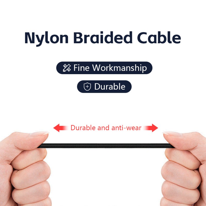 Data Cable Factory - OEM 2.1A Fast Charging Braided Cable