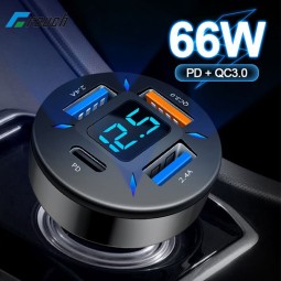 Car Charger Supplier - OEM 66W USB C Port Fast Charger