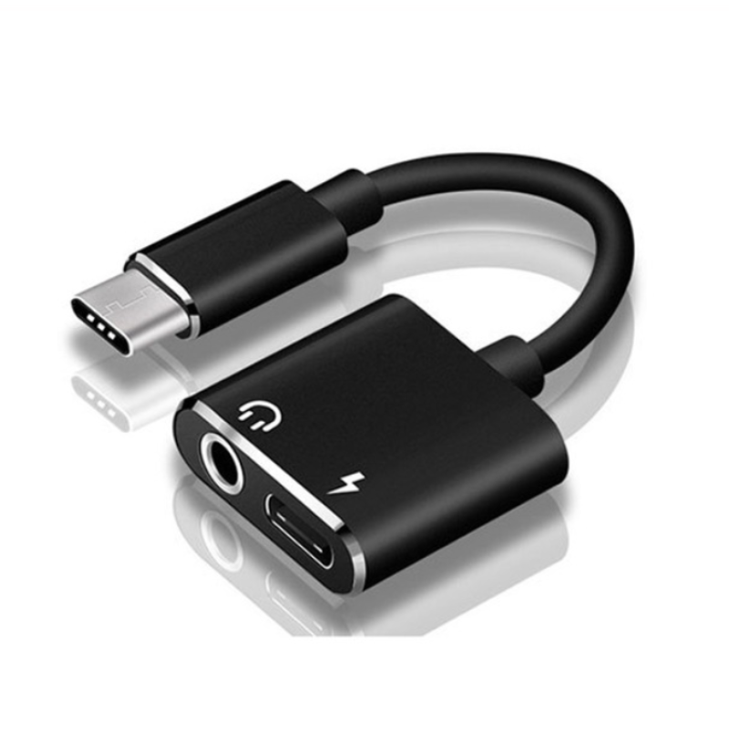 Audio Adapter Supplier - OEM 2-in-1 Type C to 3.5mm