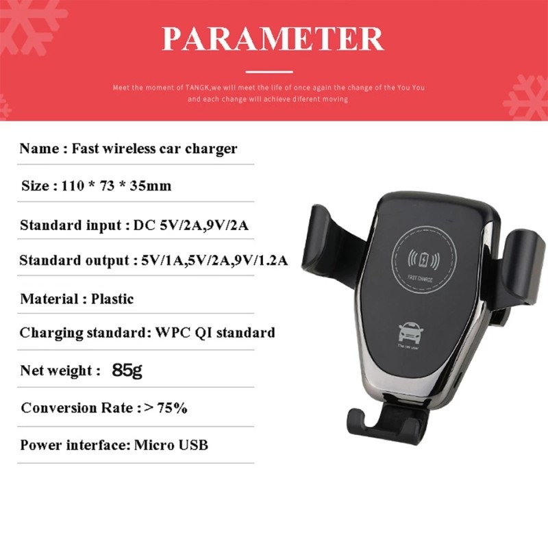 Car Charger Supplier - OEM 15W Magnetic Wireless Holder