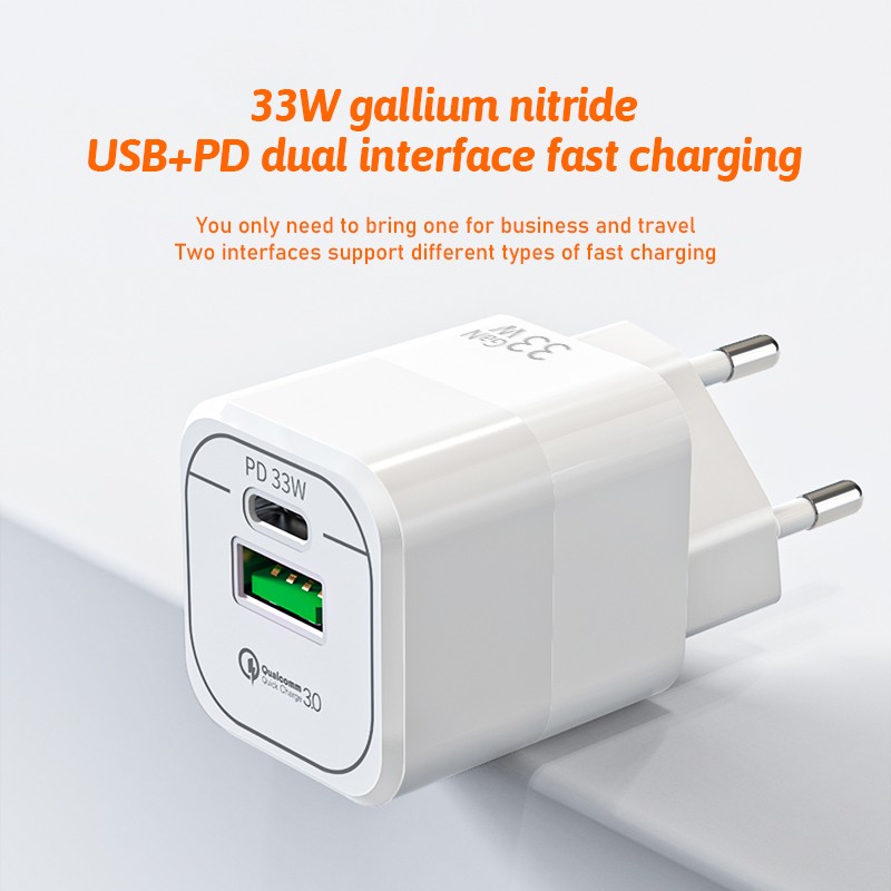 Wall Charger Factory - OEM A+Type C EU GaN Fast Charger