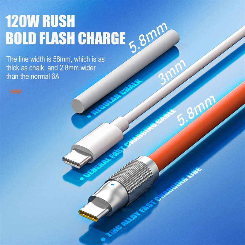 Data Cable Supplier - OEM Zinc Alloy Super Fast Charging Cable
