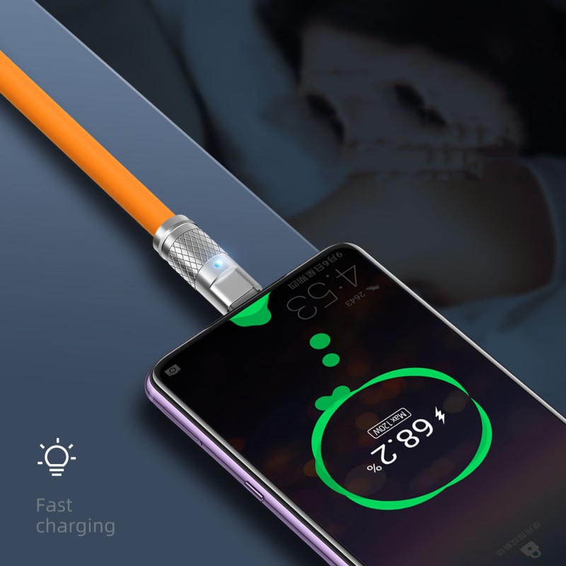 Charging Cable Manufacturer - OEM 120W Zinc Alloy Silicone Cable