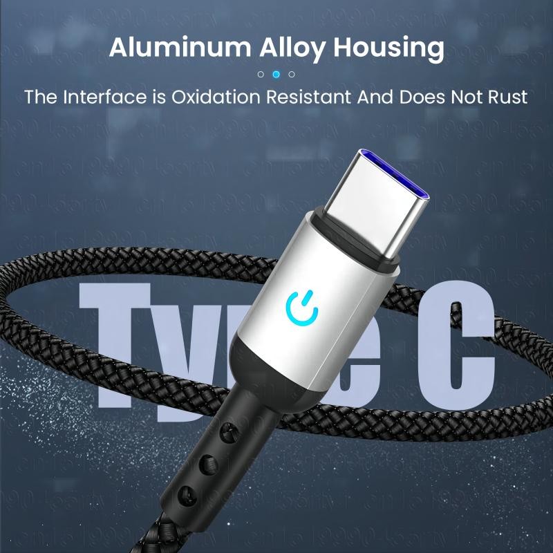 Data Cable Supplier - OEM 3A Nylon Braid USB to Type C Cable