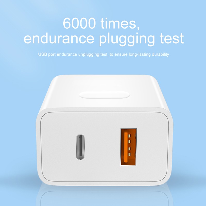 USB Charger Manufacturer - OEM PD Dual Port 20W Wall Charger