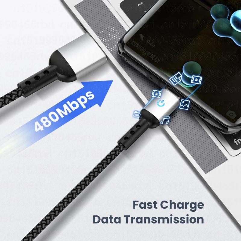 Data Cable Supplier - OEM 3A Nylon Braid USB to Type C Cable