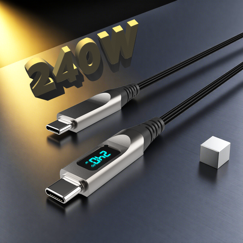 USB Cable Factory - 240W Power Display Pure Copper