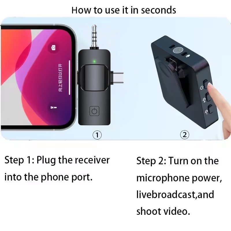 Microphone Manufacturer - 2.4G Wireless Lavalier OEM