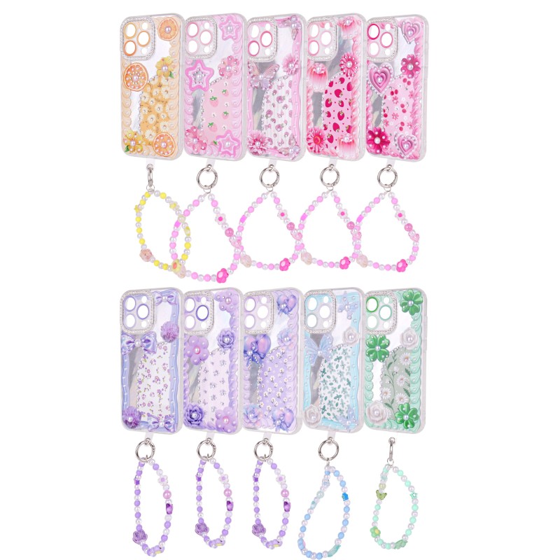 Pearl Phone Case Manufacturer - 3 in 1 Diamond Laser Case