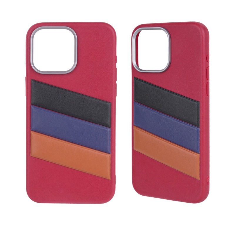 Leather Phone Case Factory - Tri Color Full Cover Mobile Case