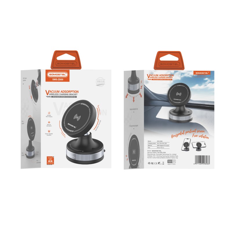 Vacuum Phone Holder Manufacturer - 360 Rotate Magnetic Suction Mount