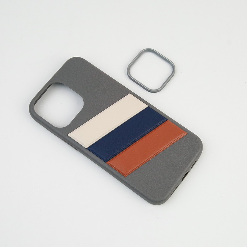 Leather Phone Case Manufacturer - TPU Tri-Color Business Cover