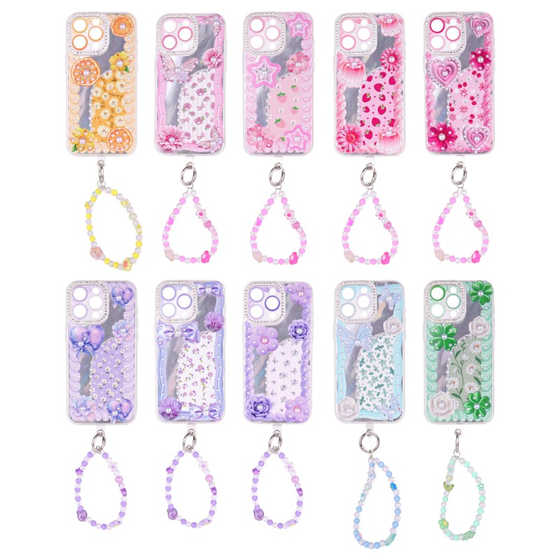 Pearl Phone Case Factory - Laser Sheet Bracelet Glitter Cover