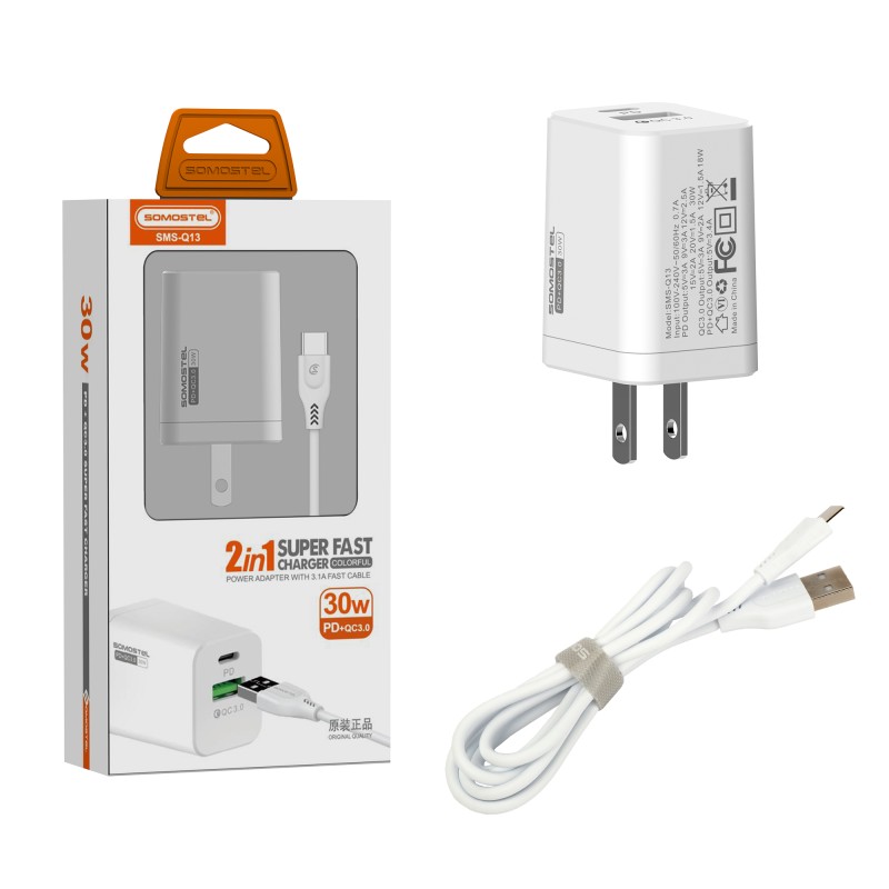 30W USB C Charger Manufacturer - Samsung Fast Travel Charger