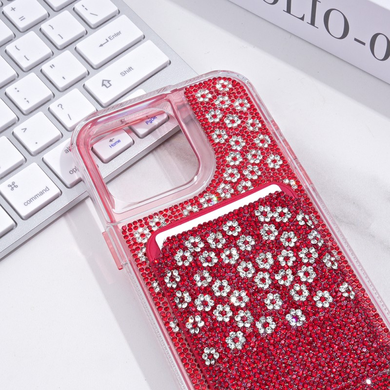 Glitter Phone Case Factory - Magnetic Card Holder Shockproof Cover