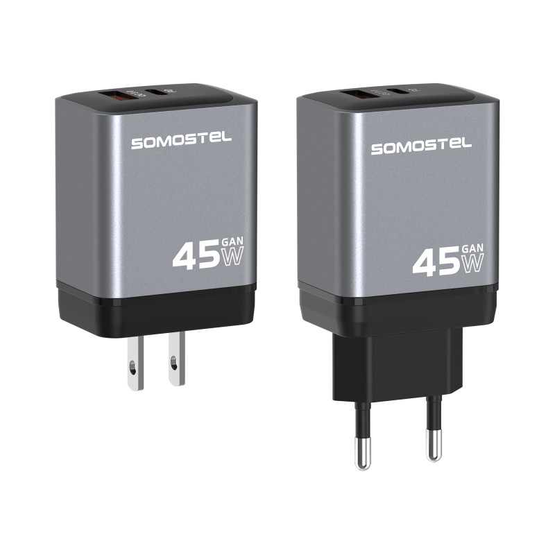 GaN Charger Manufacturer - Dual Port Foldable Plug Adapter