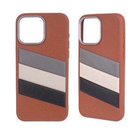 Leather Phone Case Factory - Tri Color Full Cover Mobile Case