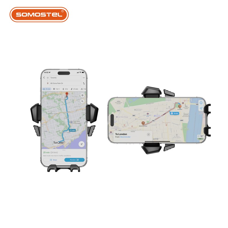 Car Phone Holder Factory - 360 Rotation Silicone Clamp Stand