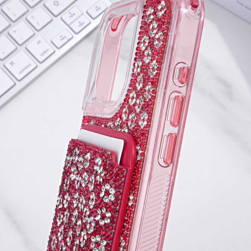 Glitter Phone Case Factory - Magnetic Card Holder Shockproof Cover