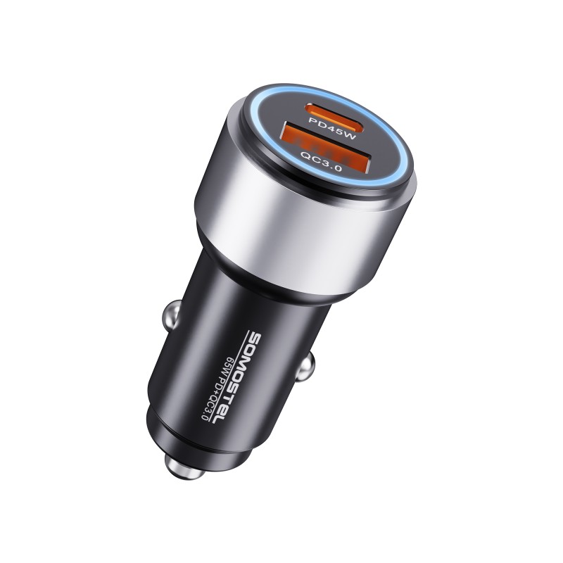 Car Charger Manufacturer - PD QC3.0 65W Fast Charger Factory