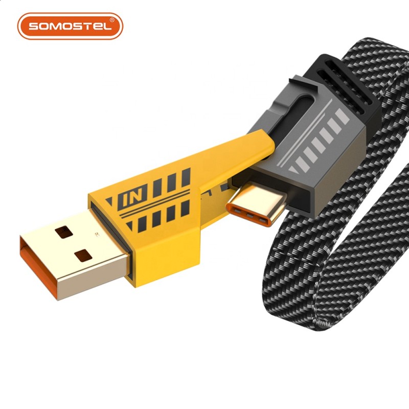 Premium Data Cable Factory - 4 in 1 Nylon Braided Fast Charging Cable