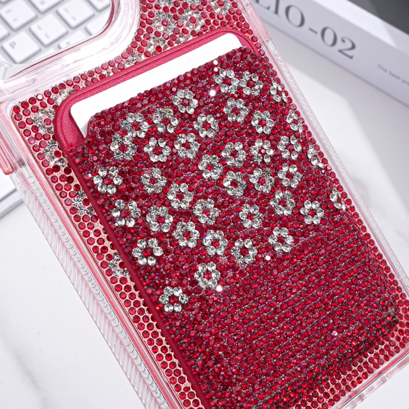 Glitter Phone Case Factory - Magnetic Card Holder Shockproof Cover