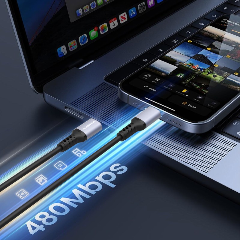 Type C Data Cable Factory - 60W Silicone Fast Charging Cable