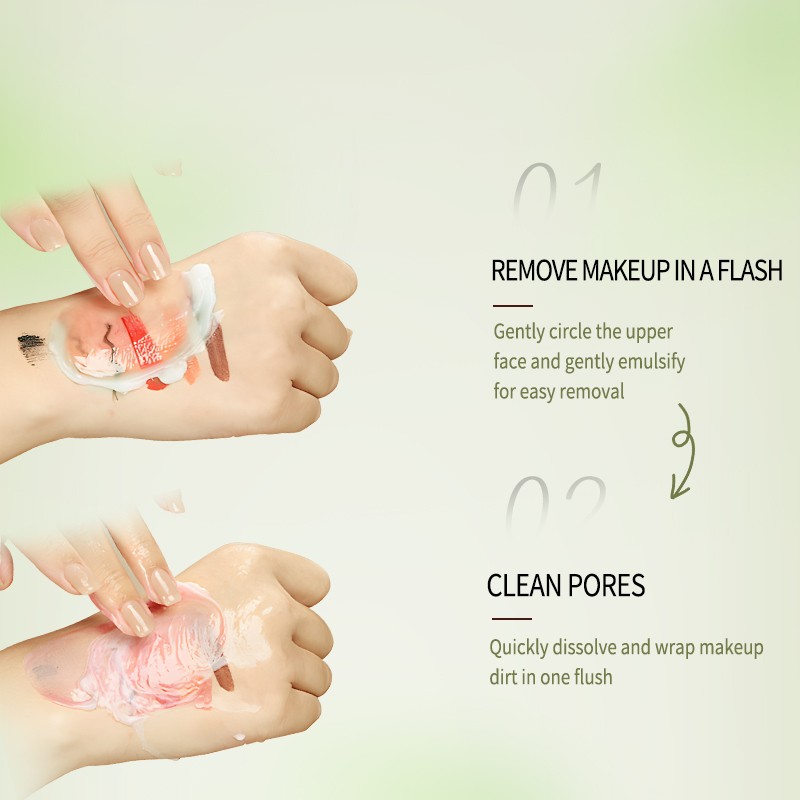 Private Label Velvet 45g/1.58oz Hydrating Makeup Remover Cleansing Balm Hyaluronic Acid Plant Essential Oils Makeup Melting Balm