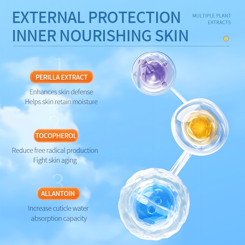 SPF50+ PA+++ Vegan Mineral Sunscreen Cream Lightweight Formula with Broad Spectrum UV Protection Moisturizing Lotion