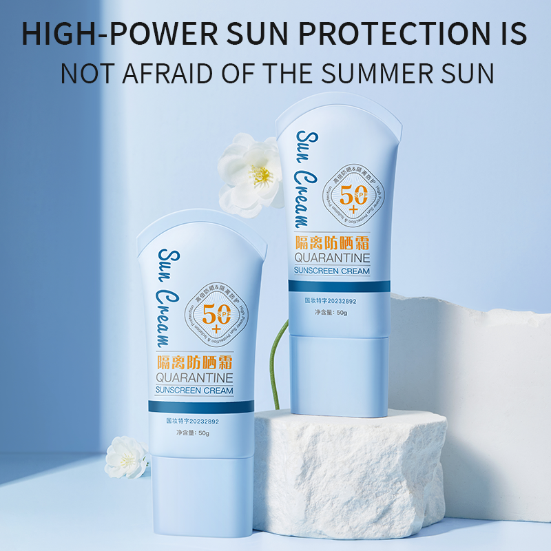 Wholesale Lightweight SPF50 Water-Resistant Sunscreen Cream High UVA UVB Protection for 80 Minutes Sun Protection Cream