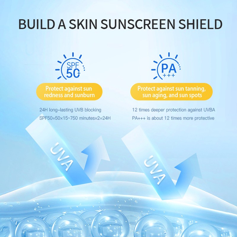 OEM 150ml UV Protection Vegan Sunscreen Mist High SPF 50 Small Aperture Sunblock Spray for Full Body Coverage