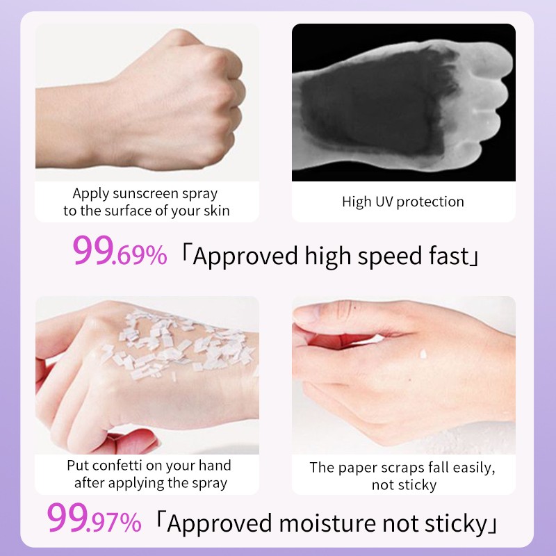 Vegan Lightweight Refreshing SPF 50 Sunscreen Spray High Protection Full Body UV Defense Broad-Spectrum Sun Protection Mist