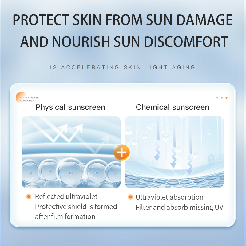 Wholesale Lightweight SPF50 Water-Resistant Sunscreen Cream High UVA UVB Protection for 80 Minutes Sun Protection Cream