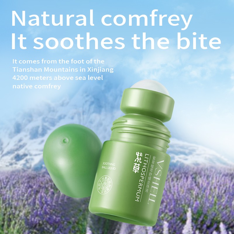 OEM Herbal Soothing Roll-On Gel 30ml / 1 Fl oz Cooling Relief Herbal Ingredients Effective Itch Relief Purple Root Roll-On Gel