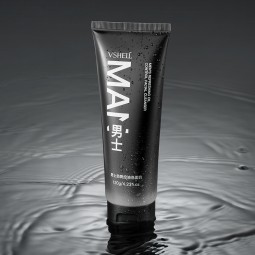 OEM Men's Oil Control Facial Cleanser 120g / 4.23 oz Refreshing Deep Cleanse Bamboo Charcoal Amino Acid Gentle Face Wash for Men