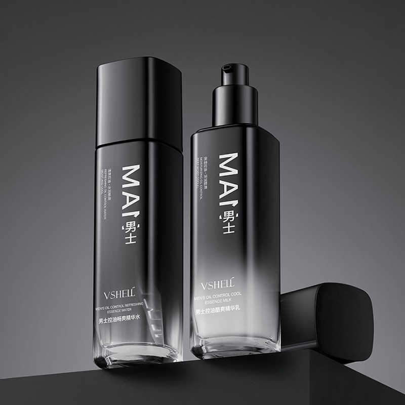 OEM Mens Oil Control Essence Toner & Face Lotion Hydrating Skincare Set Natural Nourishing Facial Care Complete Solution for Men