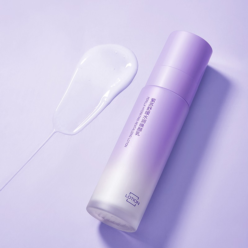 OEM Face Care Set 3 Pieces Soothing Hydrating Revitalizing Perilla Calms Moisturizes Skin Soothing Natural Skincare Trio Kit