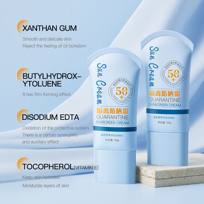 Wholesale Lightweight SPF50 Water-Resistant Sunscreen Cream High UVA UVB Protection for 80 Minutes Sun Protection Cream