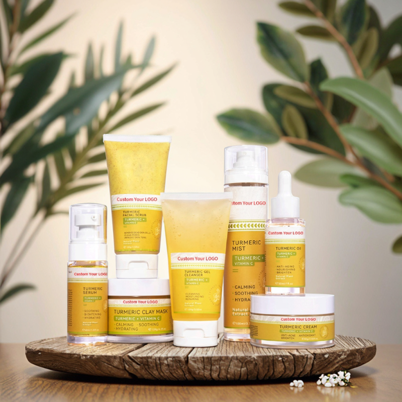 Private Label Ayurveda Turmeric Skin Care Vitamin C Natural Anti-Acne Brightening Face Care