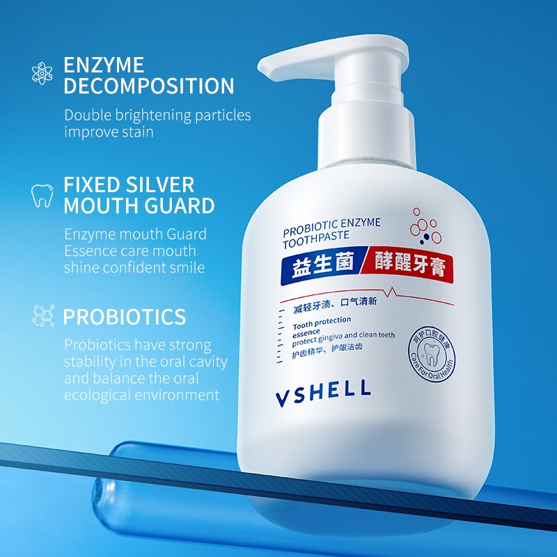 OEM Probiotic Toothpaste with Fresh Breath Deodorizing Whitening Teeth Gel Home Use Oral Care Product Chemical Ingredient