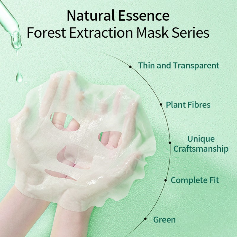 Forest Series Face Mask 6 Pcs in Box Korean Ingredient Fruit Mask Sheet in Stock Organic Natural Gentle Moisturizing Facial Mask
