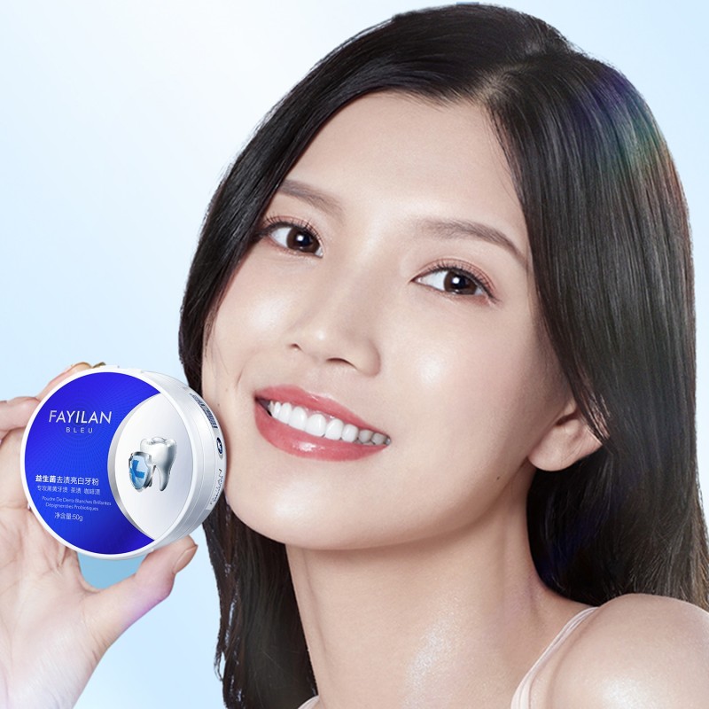 Probiotic Remineralizing Tooth Polisher Multi-Purpose Teeth Whitening Powder Bright Pearl for Breath Freshener Stain Tooth