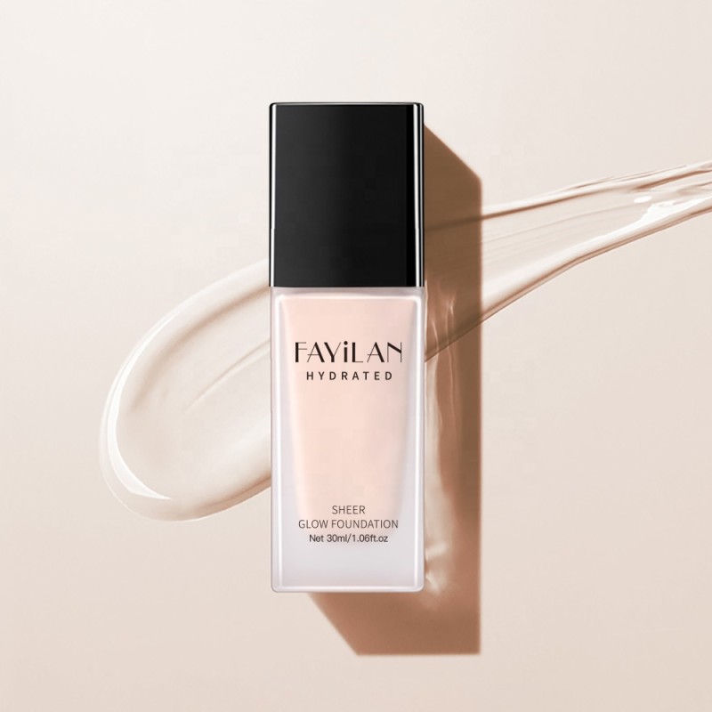 Private Label Liquid Foundation Makeup, Longwear Medium-Full Coverage Matte Finish, Support Custom Formula and Colour