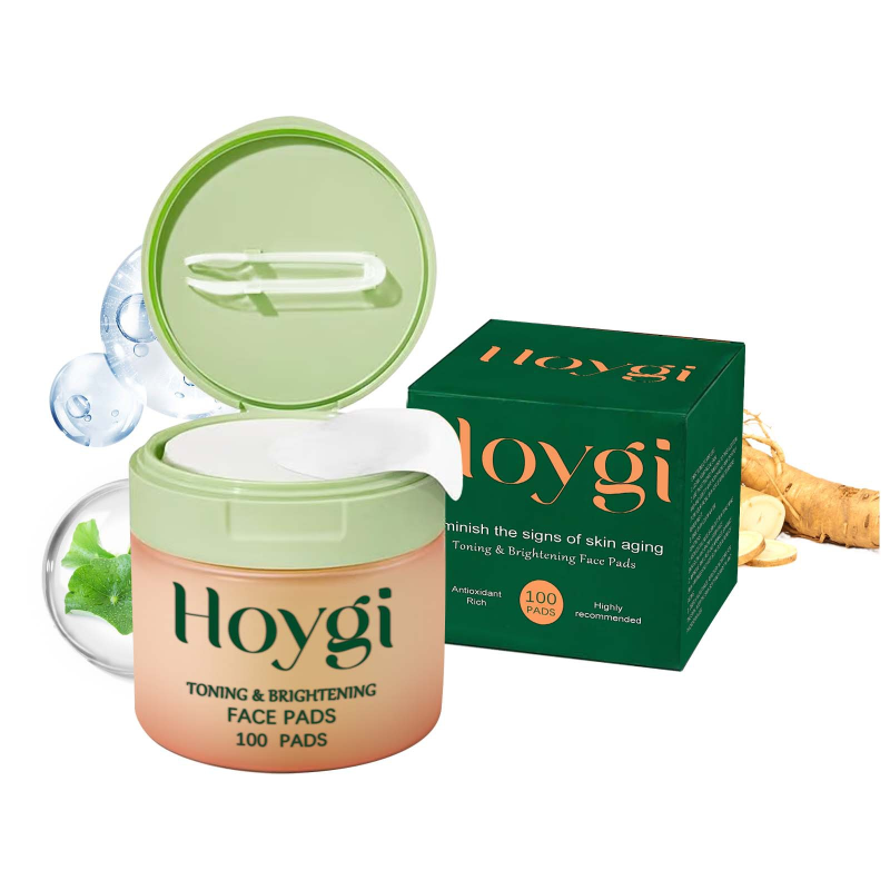 HOYGI Natural Daily Moisturizing Facial Cotton Pads Centella Asiatica Hydrating Nourishing Elasticity Enhancer Deep Daily